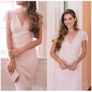 Gal Meets Glam Rosebud Lace Sheath Dress. Size 2 worn once